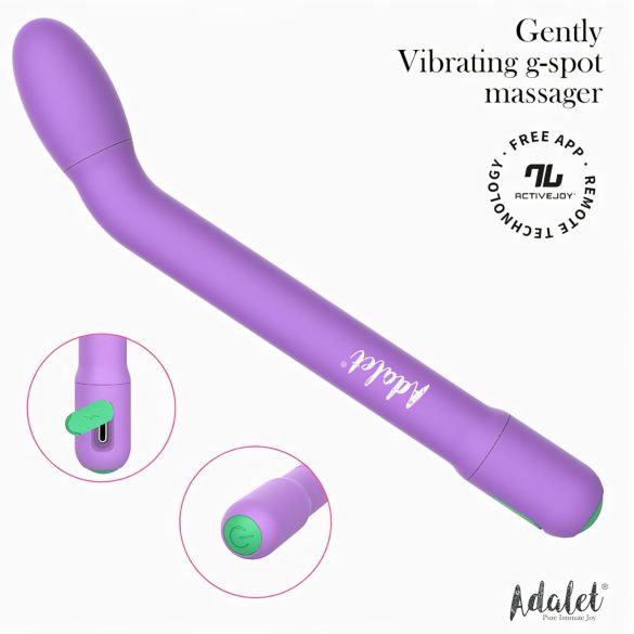Adalet Gently - vibrador punto G y próstata inteligente - silicona lila