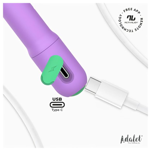 Adalet Gently - vibrador punto G y próstata inteligente - silicona lila