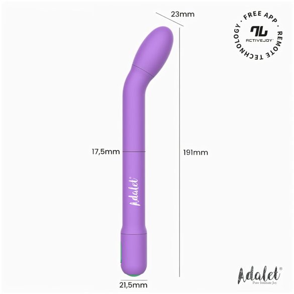 Adalet Gently - vibrador punto G y próstata inteligente - silicona lila