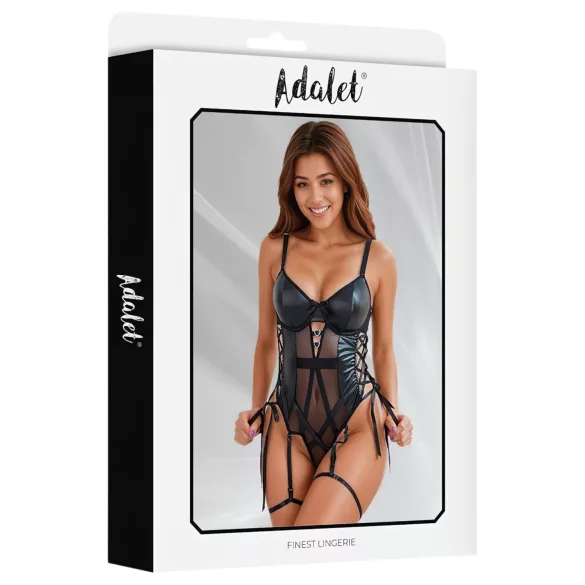 Adalet Tatiana - body transparente brillante - negro
