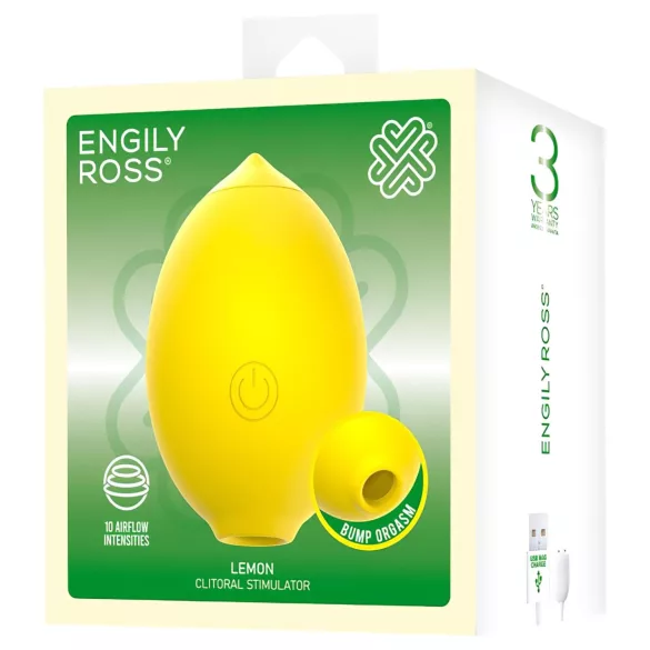 Engily Ross Lemon - estimulador de clítoris de aire ondulado con forma de limón (amarillo)