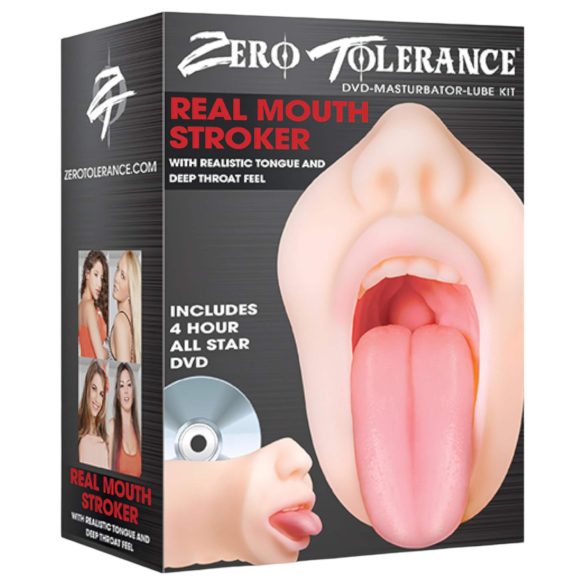 Zero Tolerance - masturbador boca realista - silicona color natural
