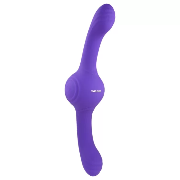 Evolved - vibrador doble recargable con función oscilante - silicona lila