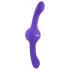 Evolved - vibrador doble recargable con función oscilante - silicona lila