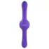 Evolved - vibrador doble recargable con función oscilante - silicona lila