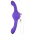 Evolved - vibrador doble recargable con función oscilante - silicona lila