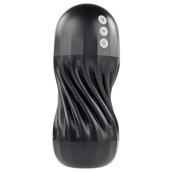 Playboy Solo Stroker - masturbador succionador recargable (negro)