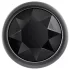 Evolved Black Gem - set de plugs anales de metal - piedra negra - color plateado