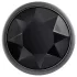 Evolved Black Gem - set de plugs anales de metal - piedra negra - color plateado