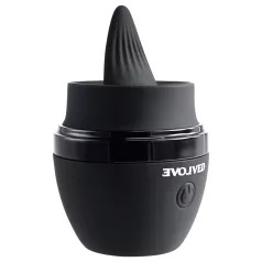 Evolved - Vibrador tipo lengua recargable - silicona negra