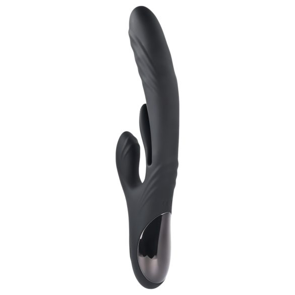 Playboy Rapid Rabbit - vibrador con estimulador de clítoris - recargable - negro