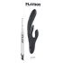 Playboy Rapid Rabbit - vibrador con estimulador de clítoris - recargable - negro