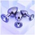 Playboy - set de plugs anales - 3 piezas - metal plateado
