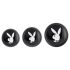 Playboy - set de plugs anales - 3 piezas - metal plateado