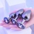 Playboy - Set de plugs anales 3 piezas (plateado)