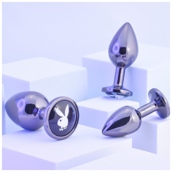 Playboy - set de plugs anales - 3 piezas - metal plateado