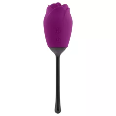   Playboy - vibrador estimulador con lengua - recargable e impermeable - lila
