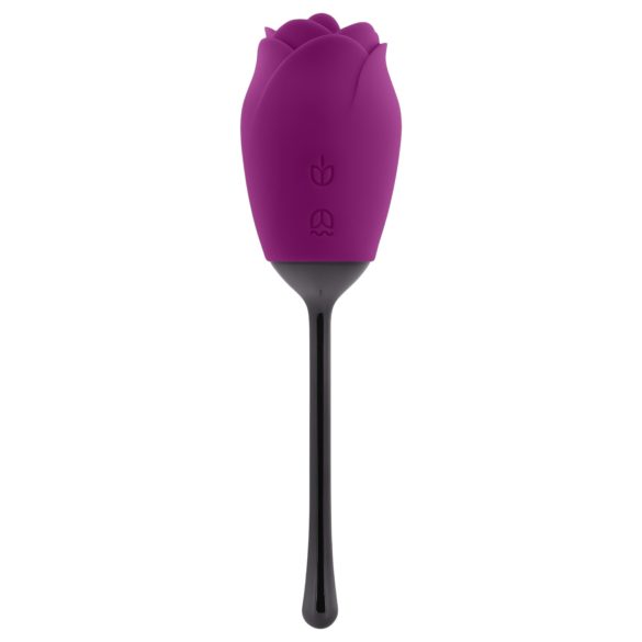 Playboy - vibrador estimulador con lengua - recargable e impermeable - lila