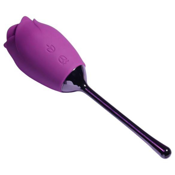 Playboy - vibrador estimulador con lengua - recargable e impermeable - lila