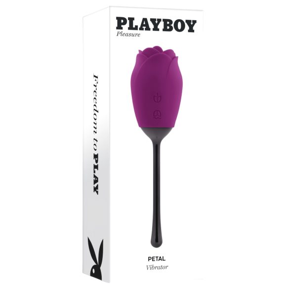 Playboy - vibrador estimulador con lengua - recargable e impermeable - lila