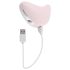 Playboy Palm - vibrador clítoris 2en1 recargable y resistente al agua (rosa)