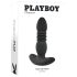 Playboy - vibrador anal recargable con impulso - silicona negra