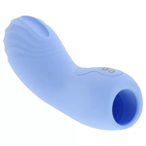 Evolved - Vibrador de dedo texturizado - silicona azul