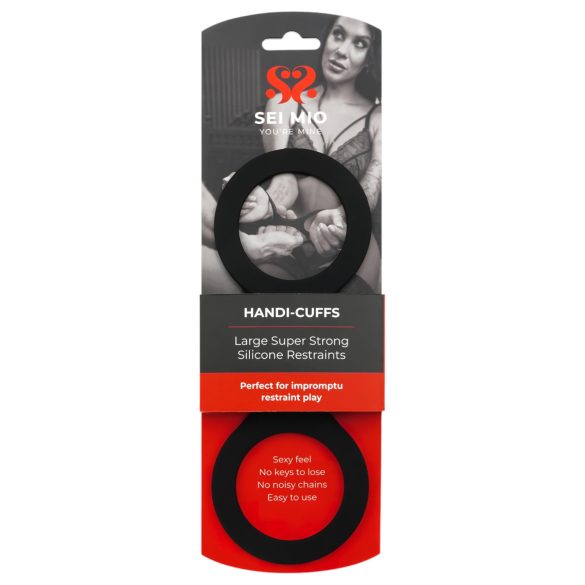 Sei Mio - esposas de silicona - talla L - negro