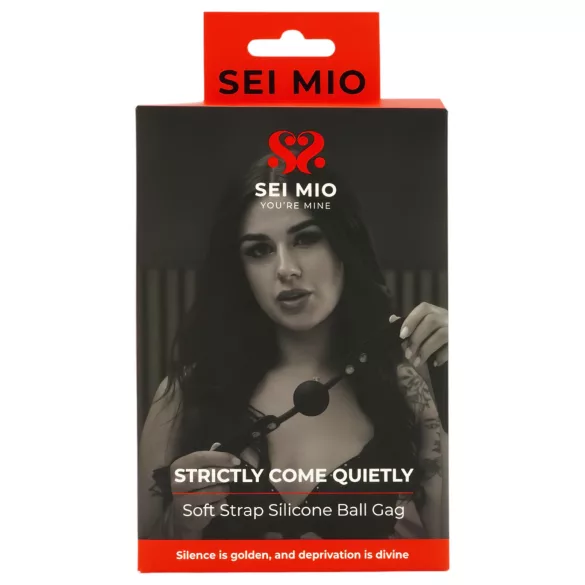 Sei Mio - mordaza con bola - silicona negra
