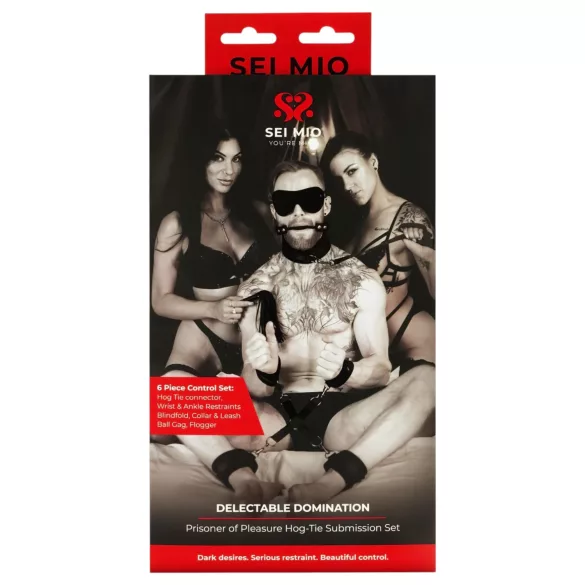 Sei Mio - set de bondage - 6 piezas - negro