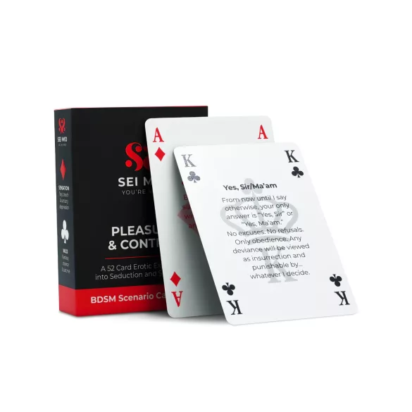 Sei Mio Placer y Control - Juego de cartas BDSM (52 cartas)