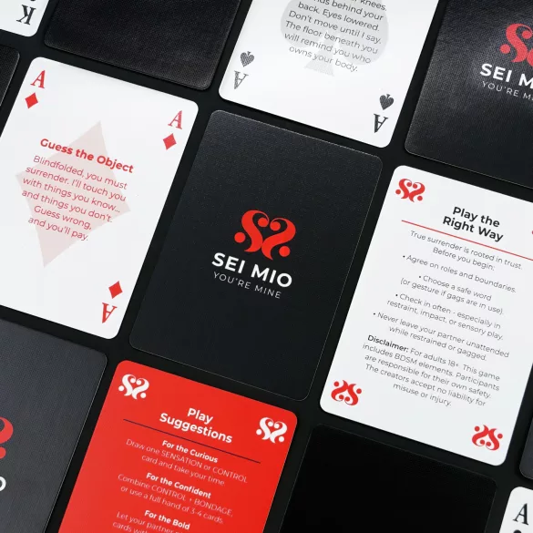Sei Mio Placer y Control - Juego de cartas BDSM (52 cartas)