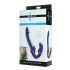 Strap U Revolver II - arnés con consolador vibrador - silicona azul