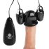 Trinity - Vibrador con forma de huevo, negro-plata