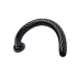 Hosed Spiral Anal Snake 19 - consolador anal con ventosa - silicona negra