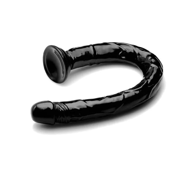Hosed Anal Snake 19 - consolador anal ventosa - silicona negra