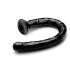 Hosed Anal Snake 19 - consolador anal ventosa - silicona negra