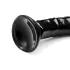 Hosed Anal Snake 19 - consolador anal ventosa - silicona negra