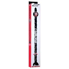   Hosed Swirl - dildo anal fino flexible - silicona negra 18 cm