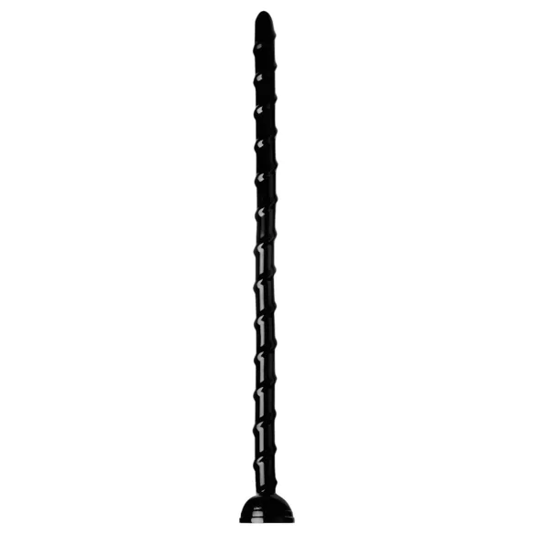 Hosed Swirl - dildo anal fino flexible - silicona negra 18 cm