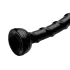 Hosed Swirl - dildo anal fino flexible - silicona negra 18 cm