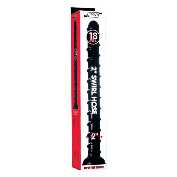 Hosed Vórtice Tchick Serpiente Anal 18 - consolador anal (negro)