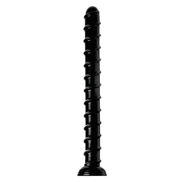 Hosed Swirl Tchick - consolador anal largo - silicona negra 18 cm