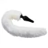 TAILZ - plug anal cola de zorro con diadema - negro y blanco