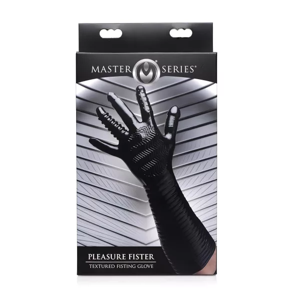 XR Brands - Pleasure Fister - guante de fisting texturizado (negro)
