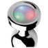 Booty Sparks - plug anal iluminado - pequeño (plata)