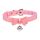 Serie Maestra Golden Kitty - collar con moño y campana (rosa)
