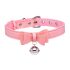 Master Series Golden Kitty - collar con campana y lazo - rosa