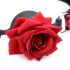 Serie Master - Mordaza de silicona con rosas (rojo)