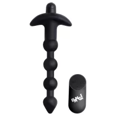 Bang! - vibrador anal recargable con radio (negro)